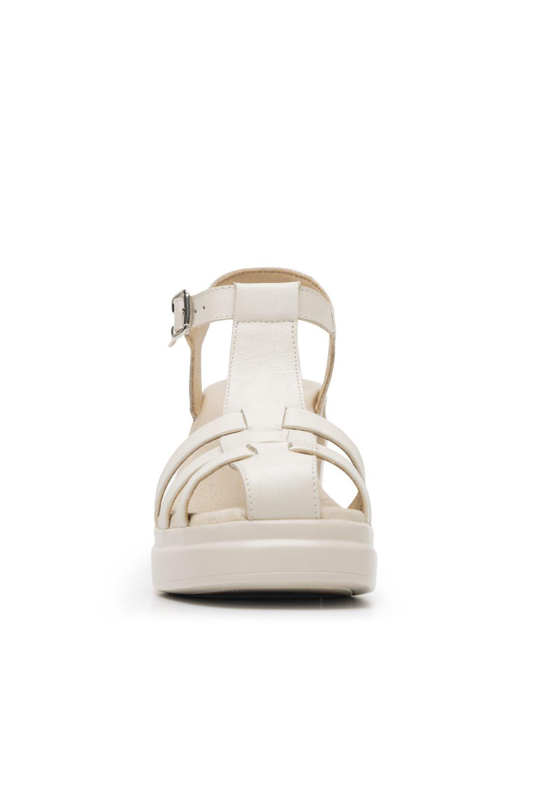 Sandalia Mujer Roraima 127604 Blanco Algodón Flexi-7