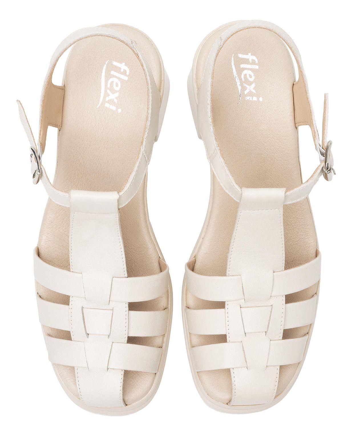 Sandalia Mujer Roraima 127604 Blanco Algodón Flexi-5