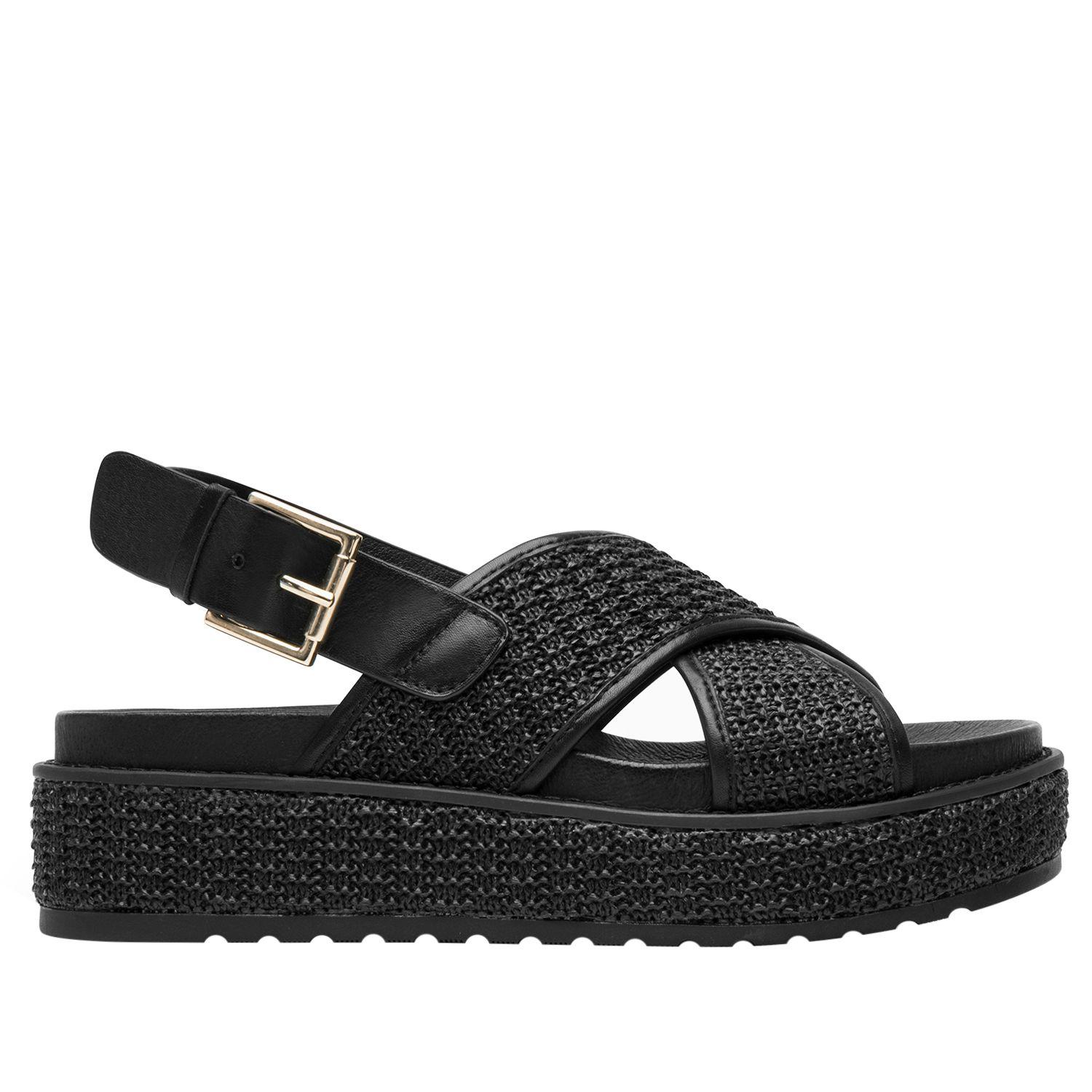 Sandalia Mujer Pia 135502 Negro Flexi-0