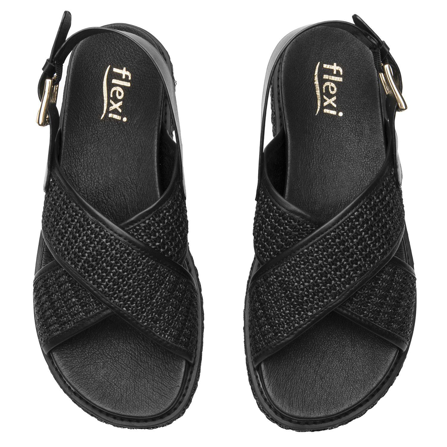 Sandalia Mujer Pia 135502 Negro Flexi-5