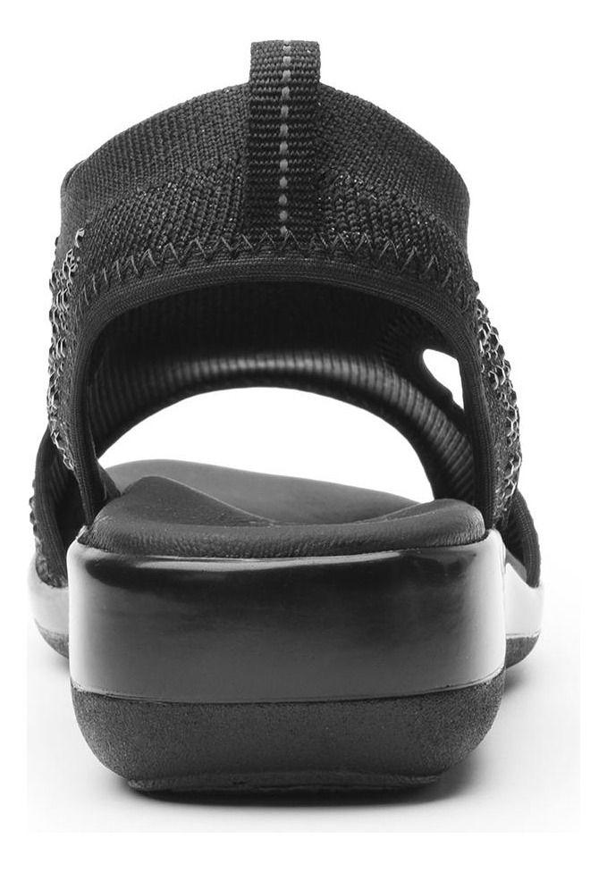 Sandalia Mujer Gaia Negro Flexi-3
