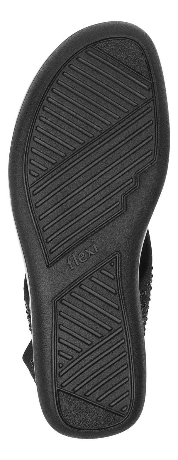 Sandalia Mujer Gaia Negro Flexi-6