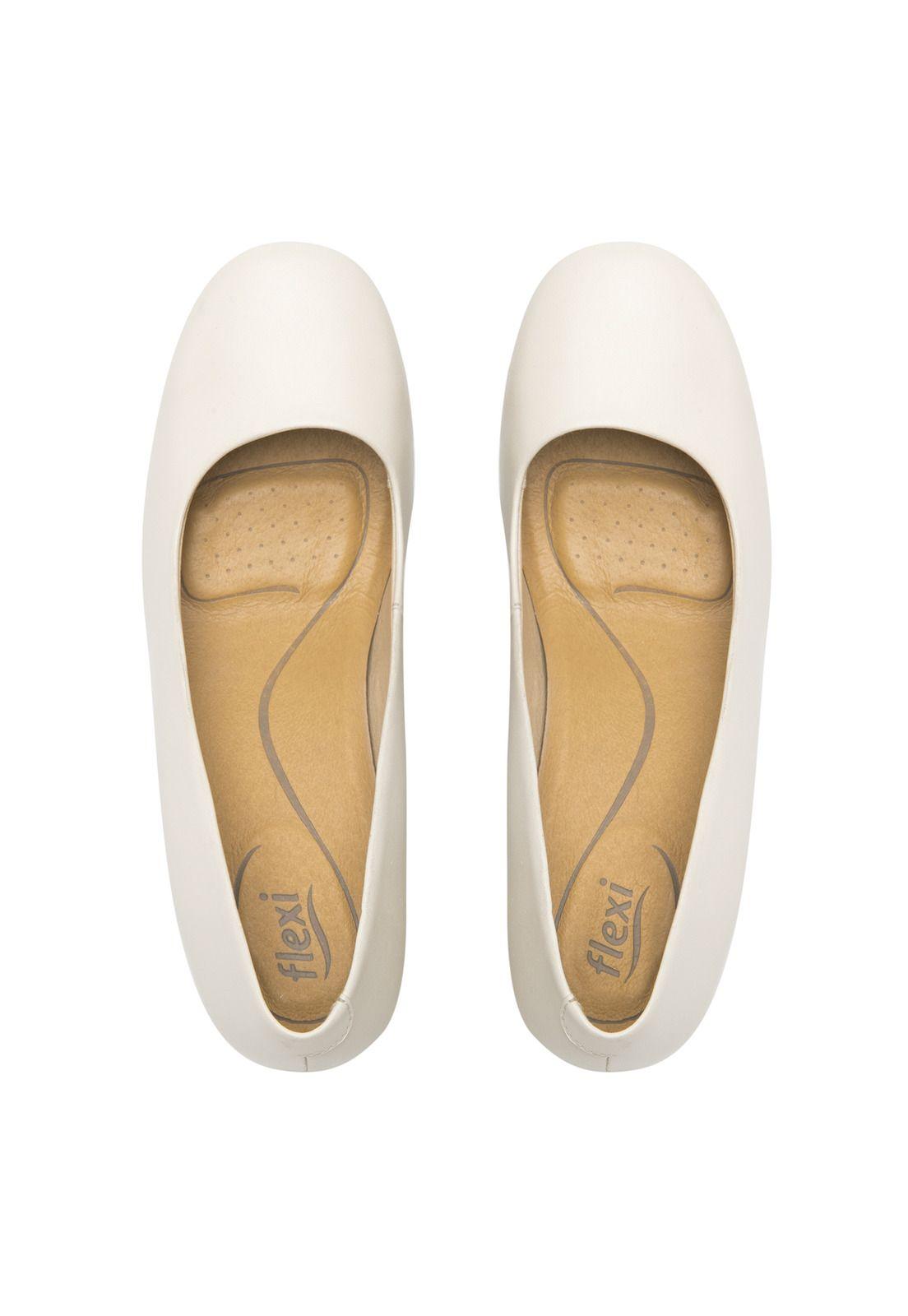Zapato Mujer Cuero Mackenzie 127201 Beige Flexi-6