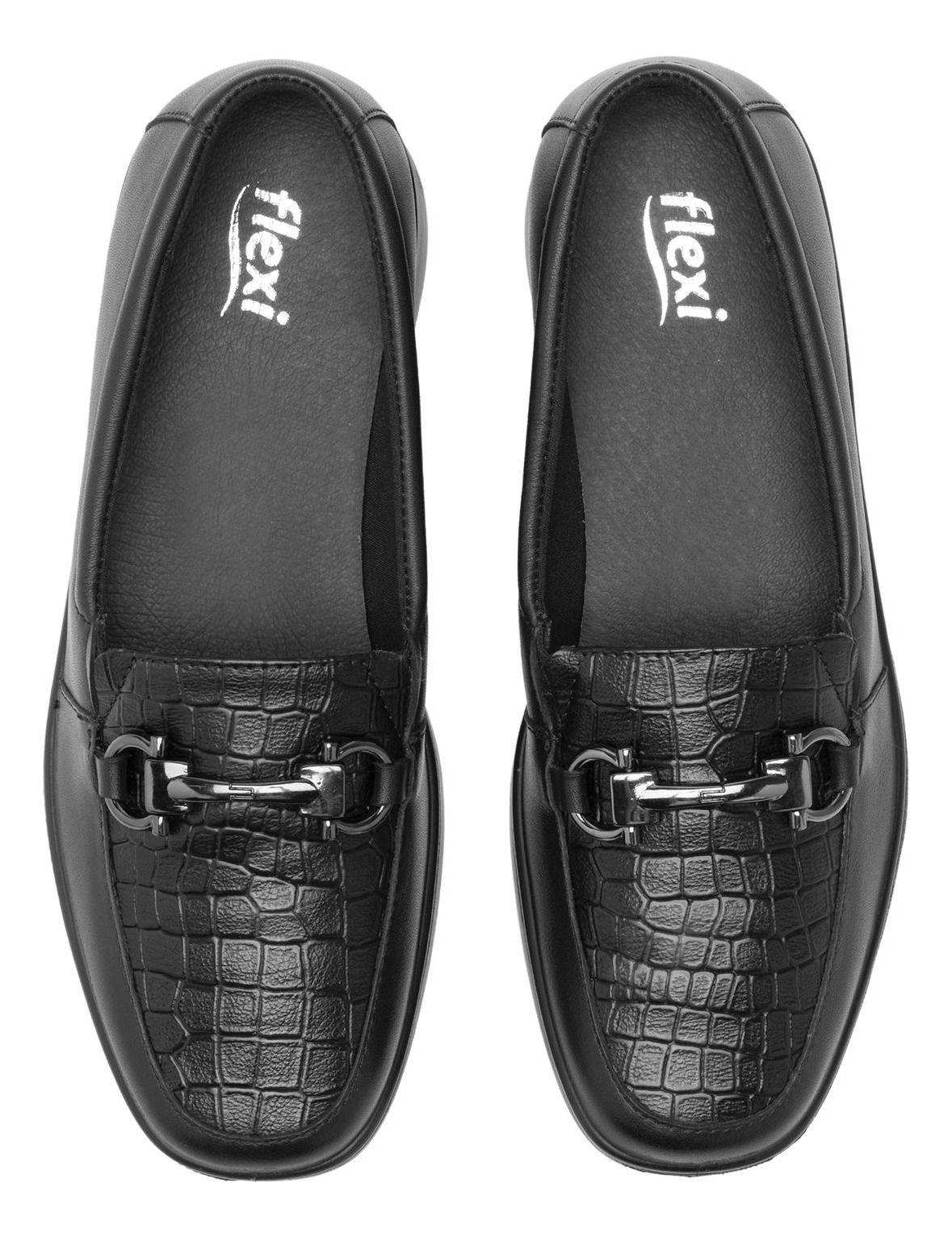 Mocasín Mujer Cuero Jenelle 124502 Negro Flexi-5
