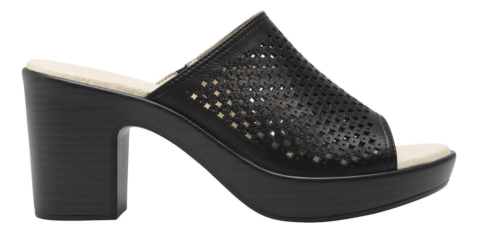 Sandalia Mujer Cuero Lory Negro Flexi-0