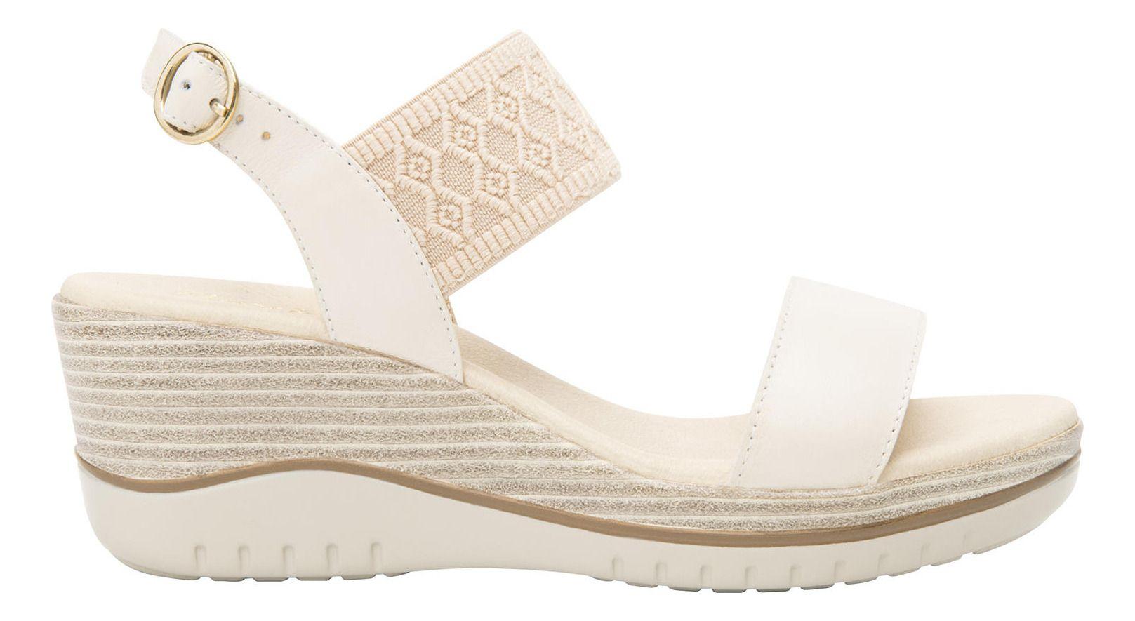 Sandalia Mujer Cuero Emily Blanco Flexi-0