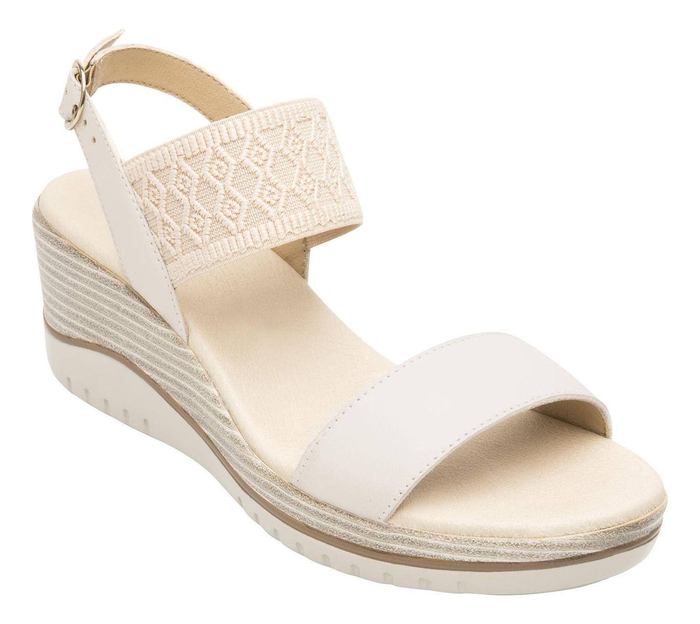 Sandalia Mujer Cuero Emily Blanco Flexi-1