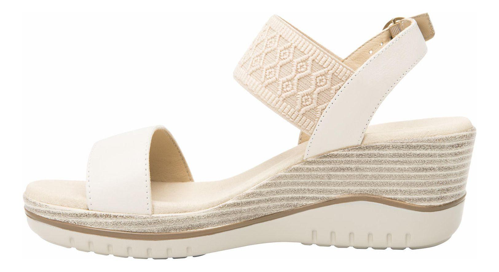Sandalia Mujer Cuero Emily Blanco Flexi-3