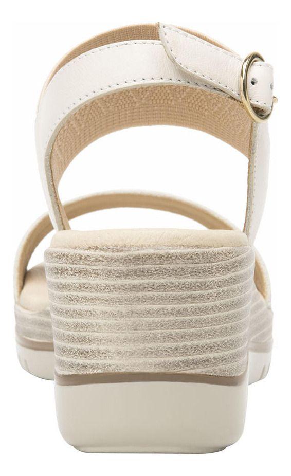 Sandalia Mujer Cuero Emily Blanco Flexi-6