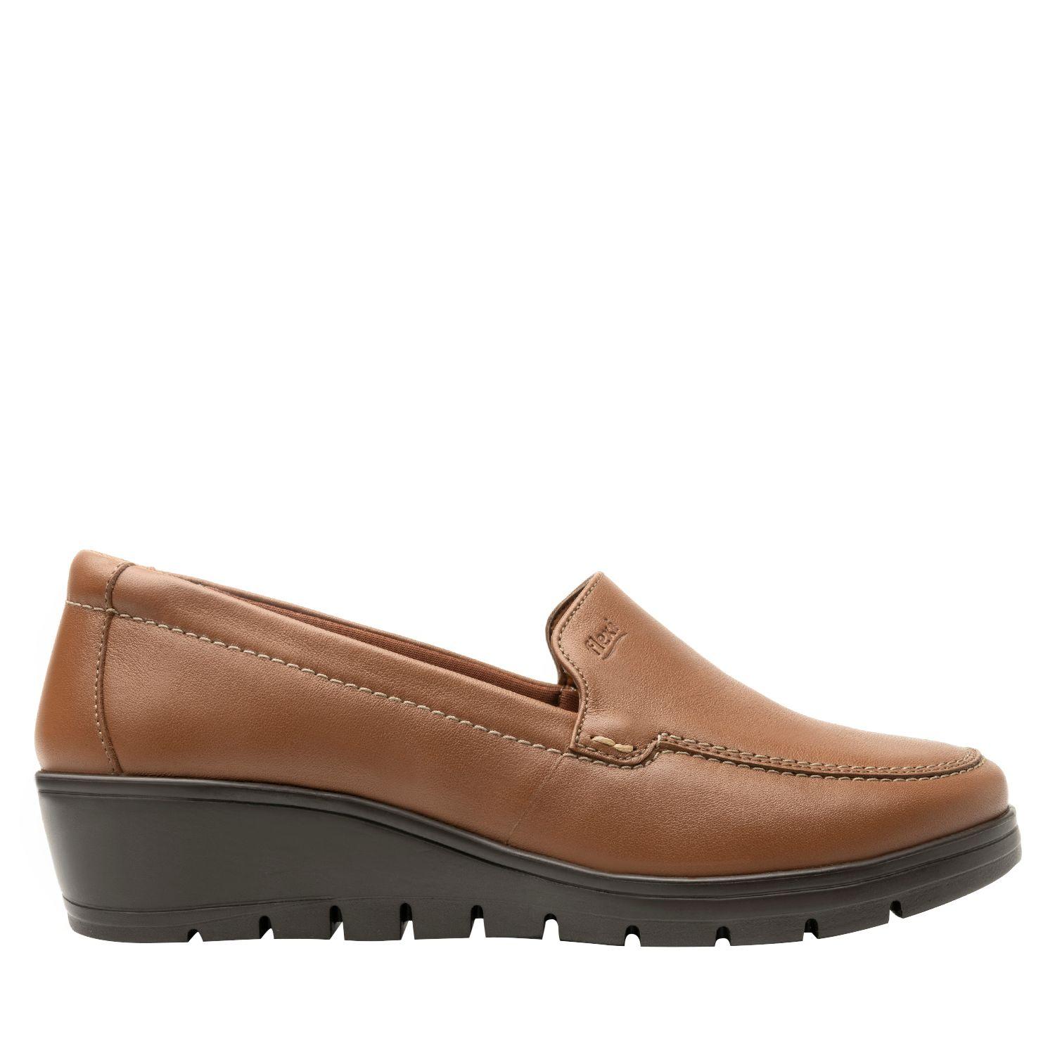 Zapato Mujer Cuero Cataleya Cafe Flexi-0