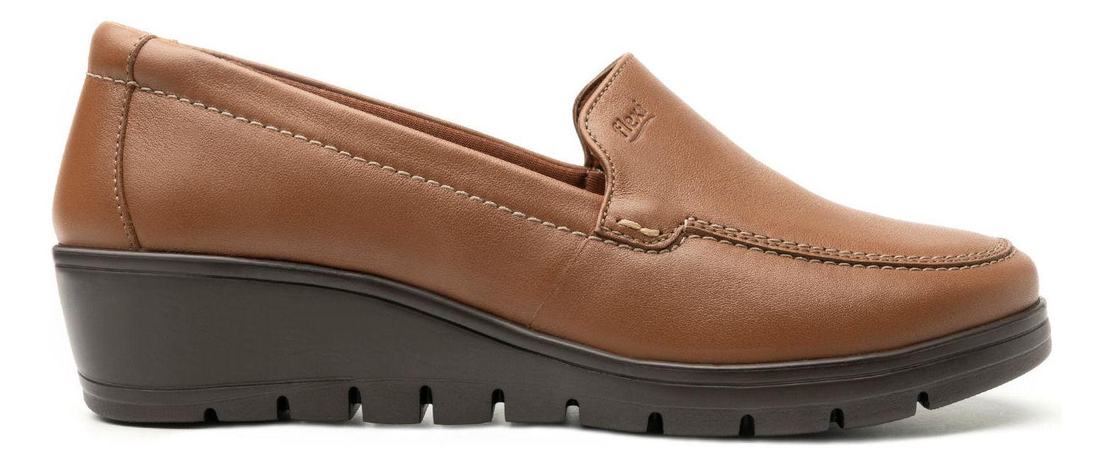 Zapato Mujer Cuero Cataleya Cafe Flexi-9