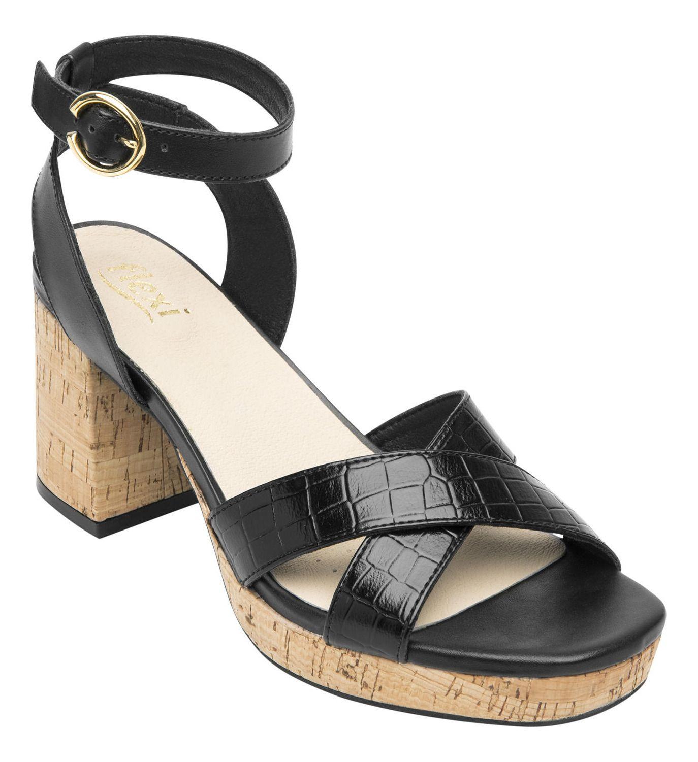 Sandalia Mujer  Kadeisha Negro Flexi-1