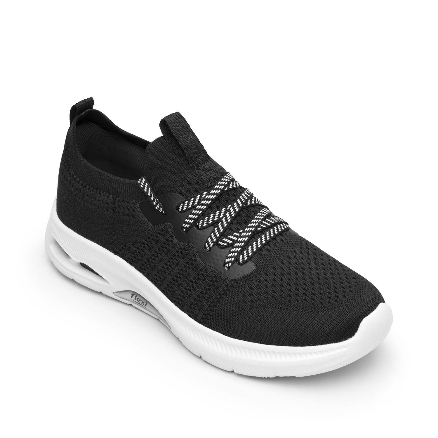 Zapatilla Mujer Brera 135202 Negra Flexi-1