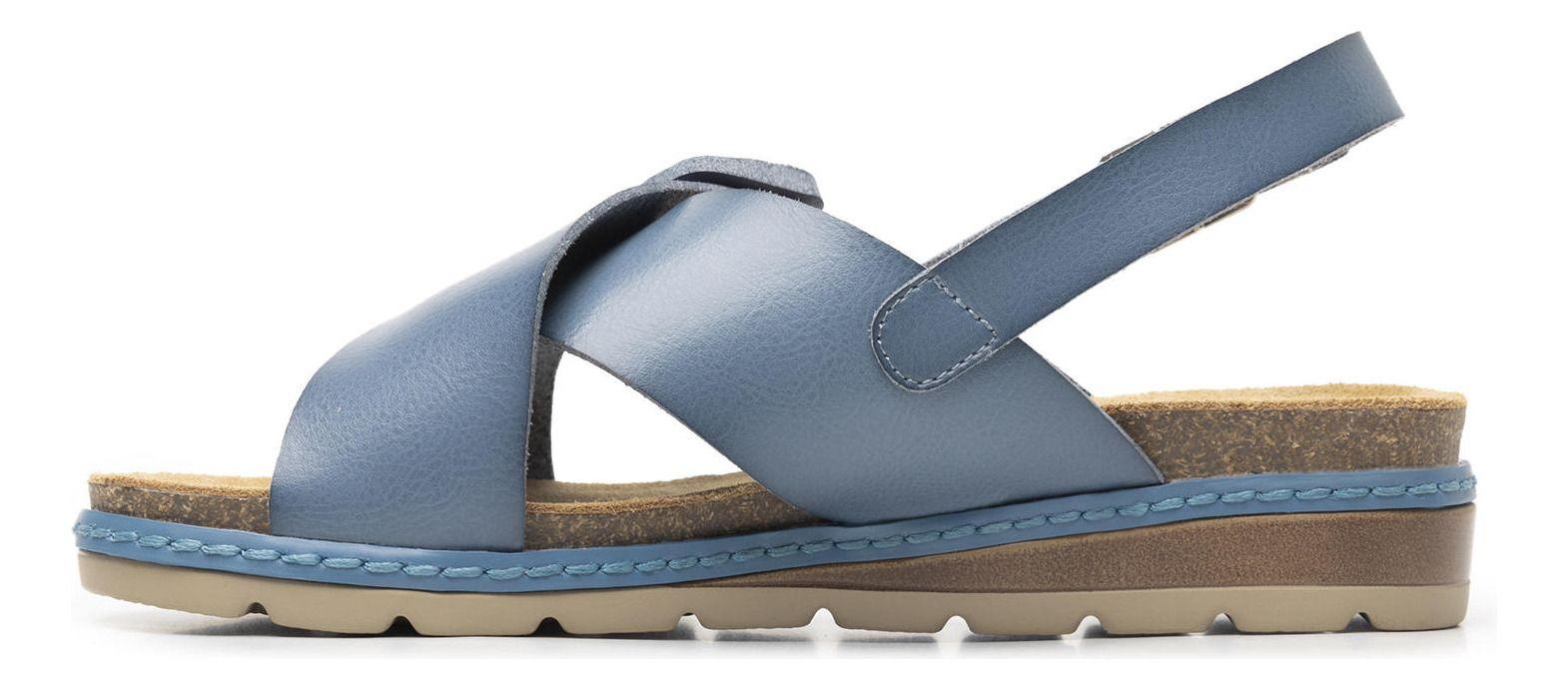 Sandalia Mujer Cassia 129501 Azul Flexi-2