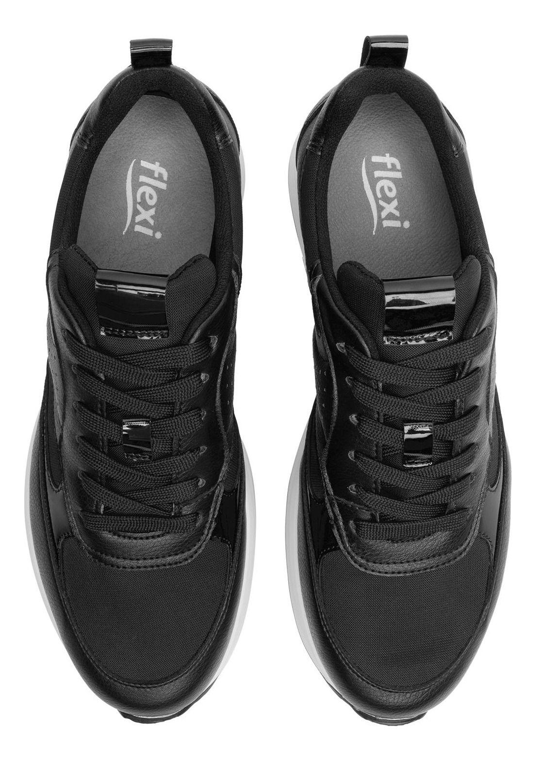 Zapatilla Mujer Nat 127102 Negra Flexi-5