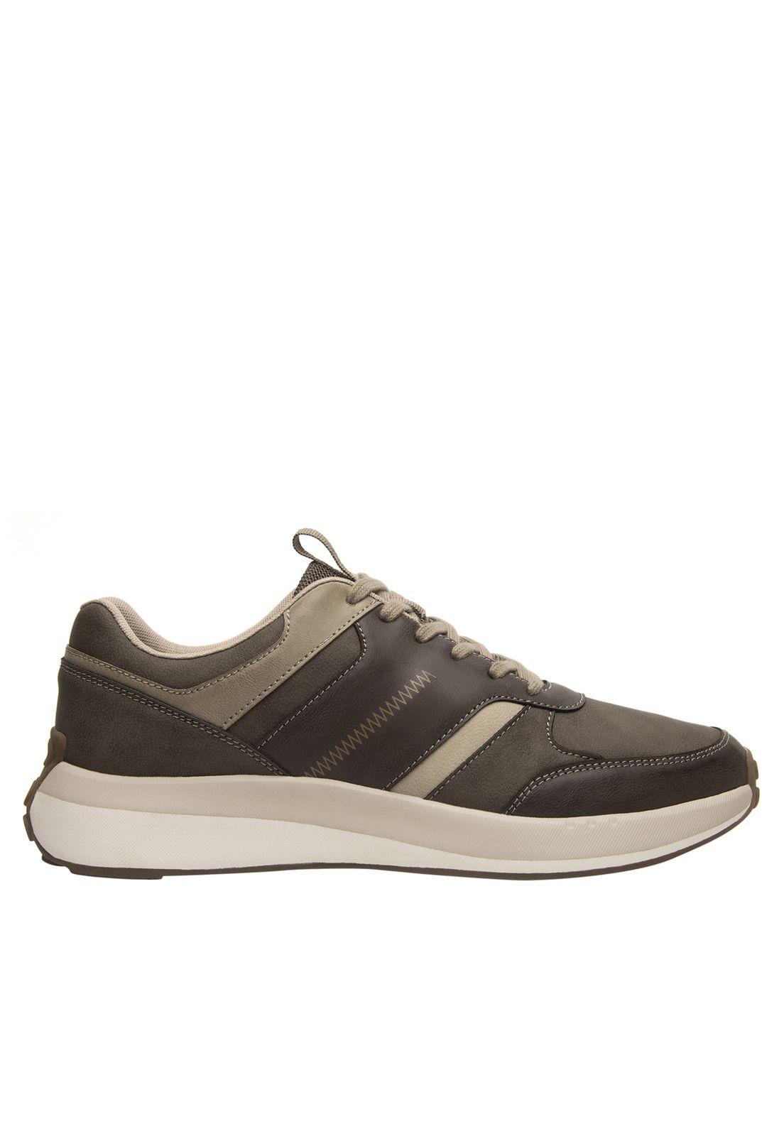 Zapatilla Hombre Flow 413903 Café Flexi-0