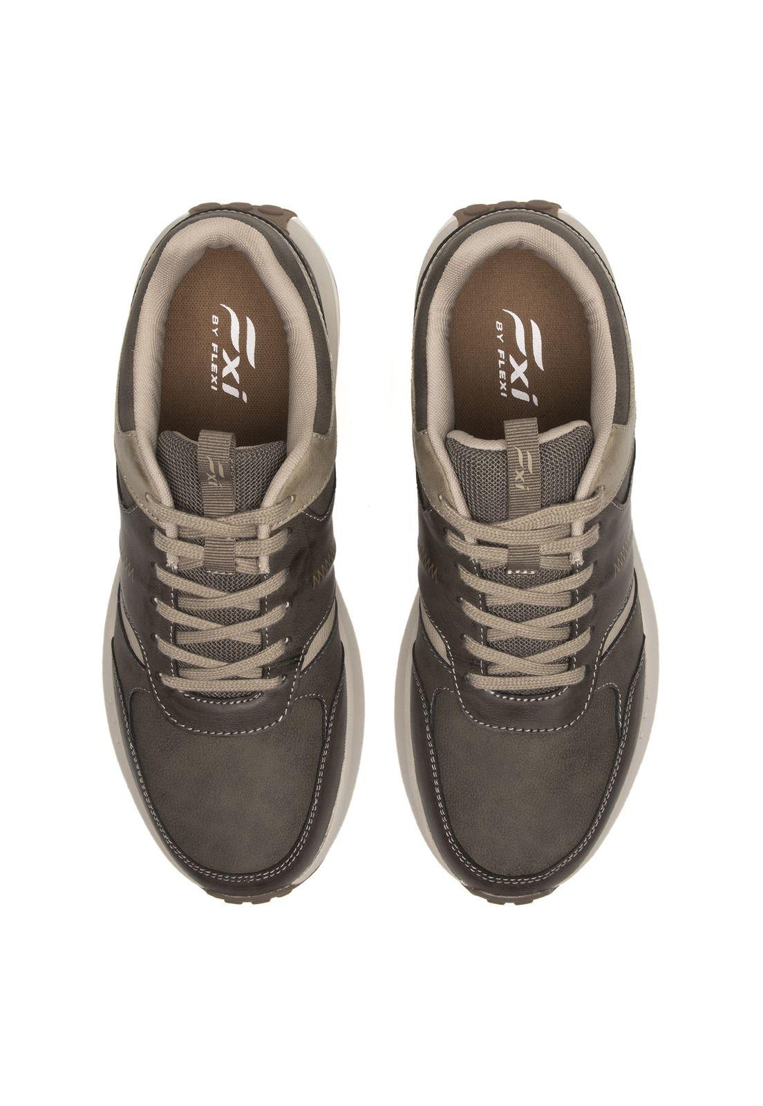 Zapatilla Hombre Flow 413903 Café Flexi-6