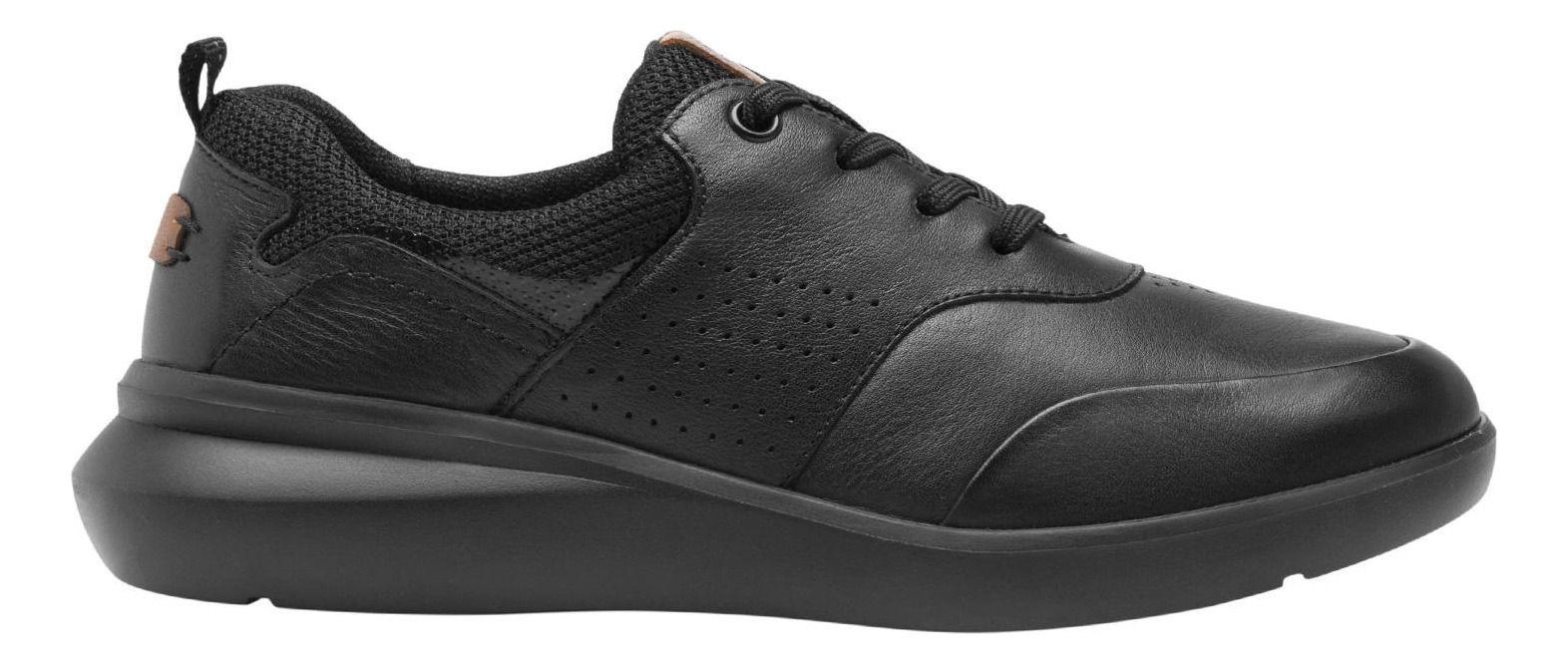 Zapatilla Mujer Cuero Alisha Negro Flexi-1