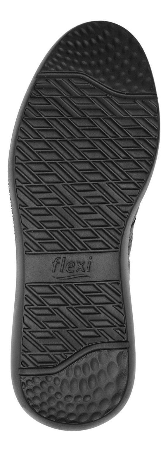 Zapatilla Mujer Cuero Alisha Negro Flexi-5
