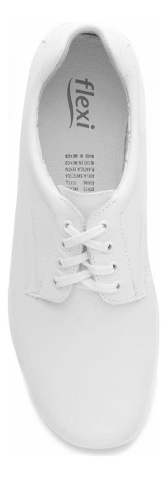 Zapato Mujer Cuero Ofelia Blanco Flexi-5