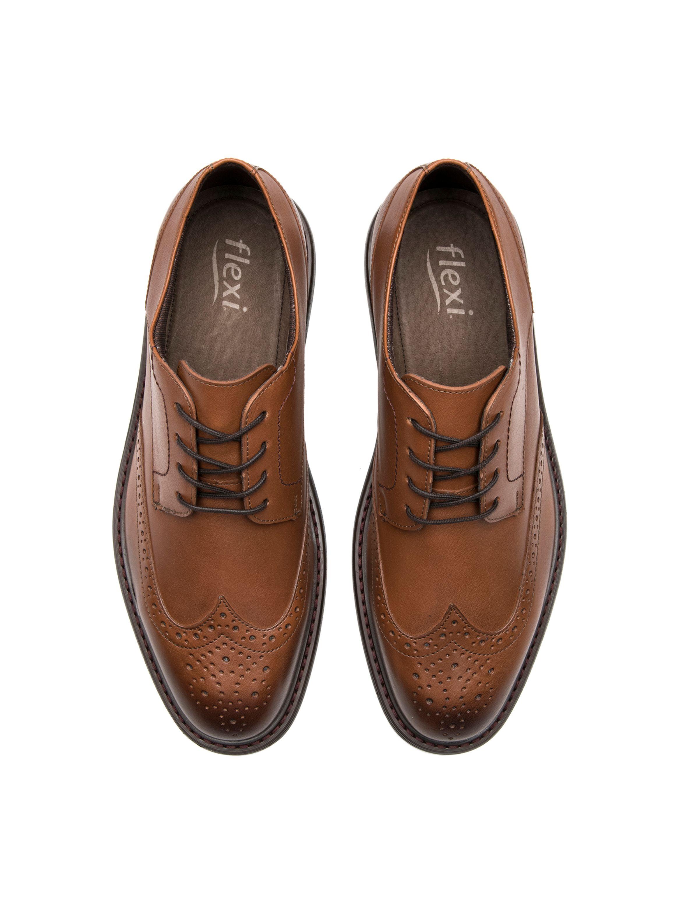 Zapato Hombre Herran 419407 Café Flexi-6