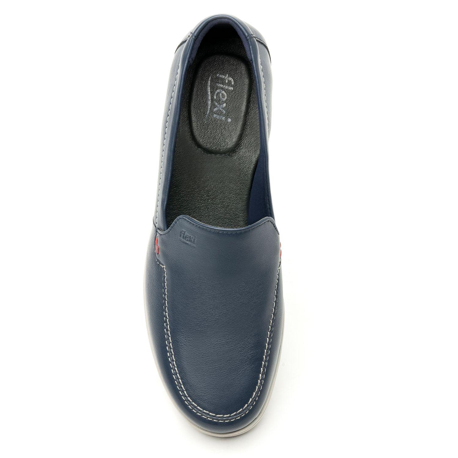 Zapato Mujer Cuero Cataleya Azul Flexi-6