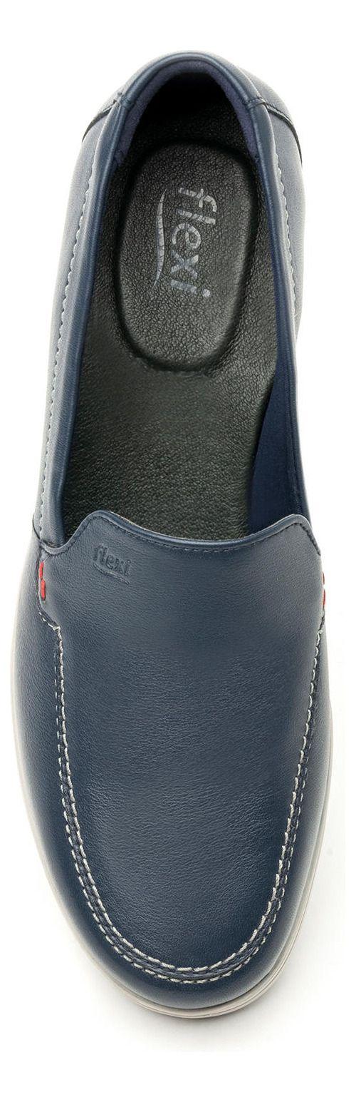 Zapato Mujer Cuero Cataleya Azul Flexi-6