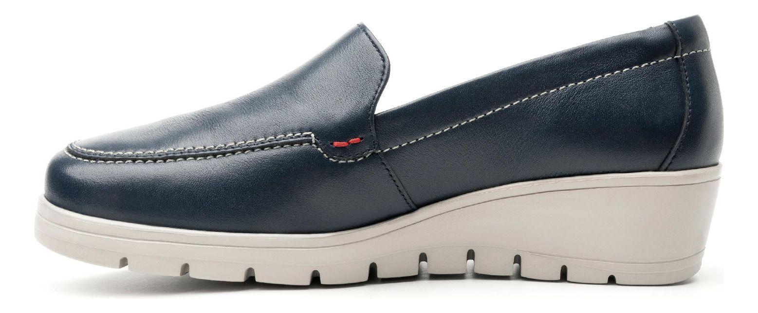 Zapato Mujer Cuero Cataleya Azul Flexi-4