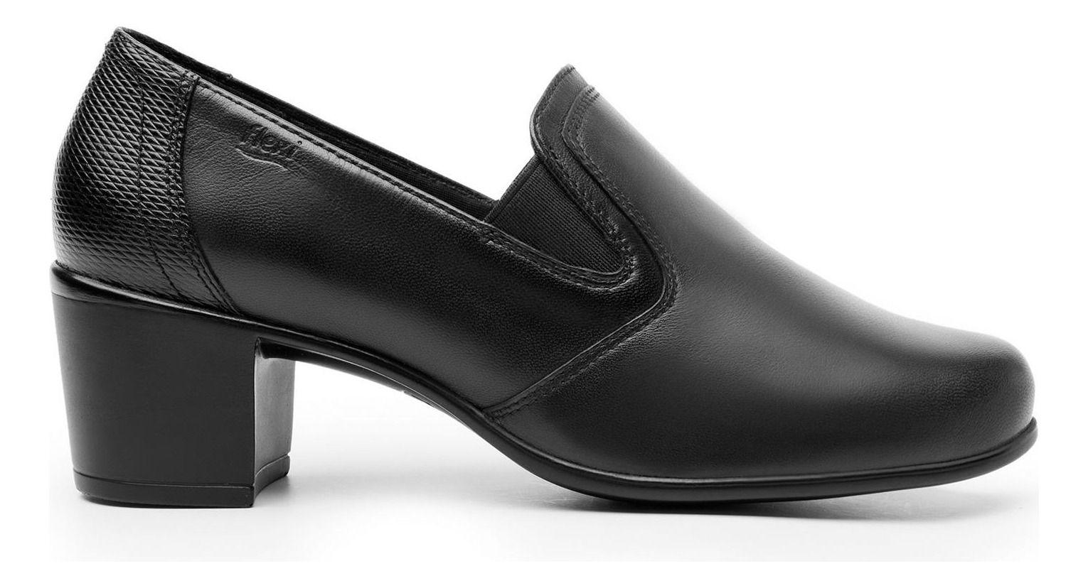 Zapato Mujer Cuero Renata Negro Flexi-0