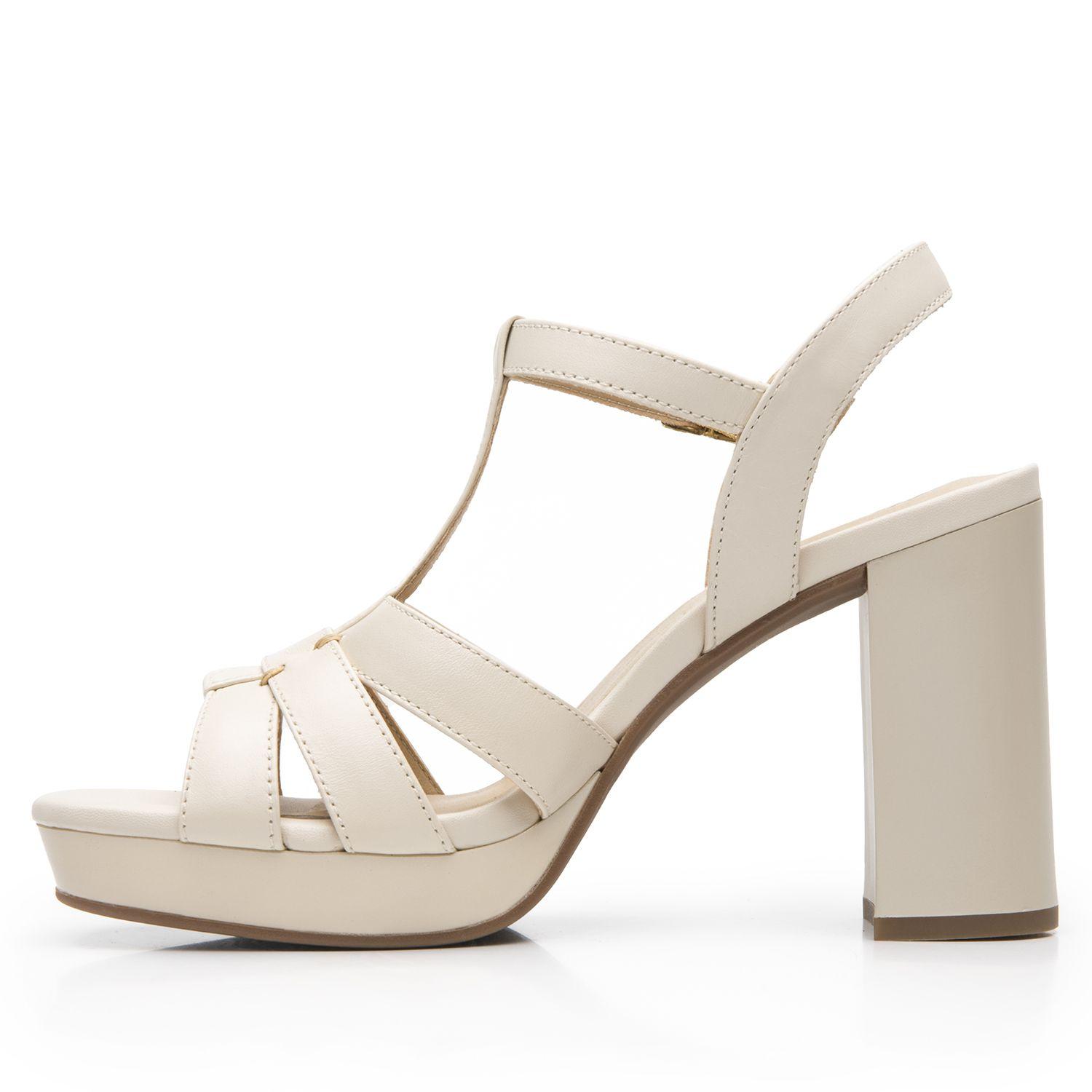 Sandalia Mujer Katnis 134401 Blanco Algodón Flexi-2