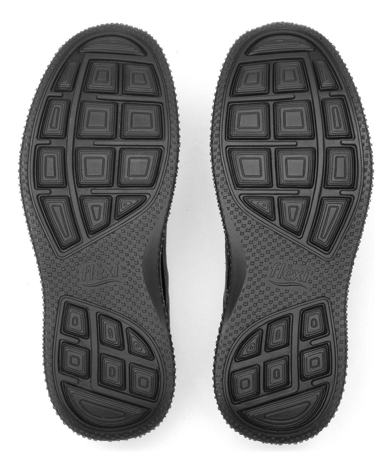 Zapatilla Hombre Cuero Flyer 410701 Negro Flexi-6