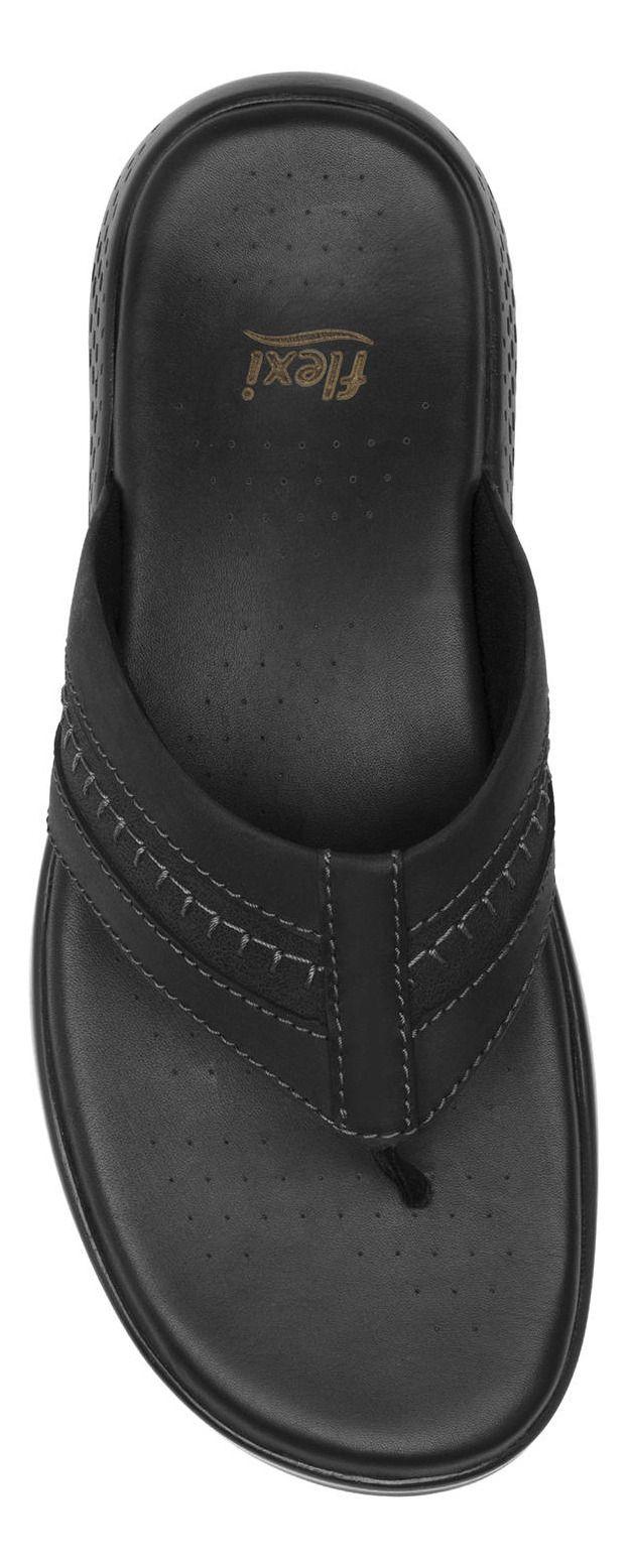 Sandalia Hombre Cuero Odin Negro Flexi-5