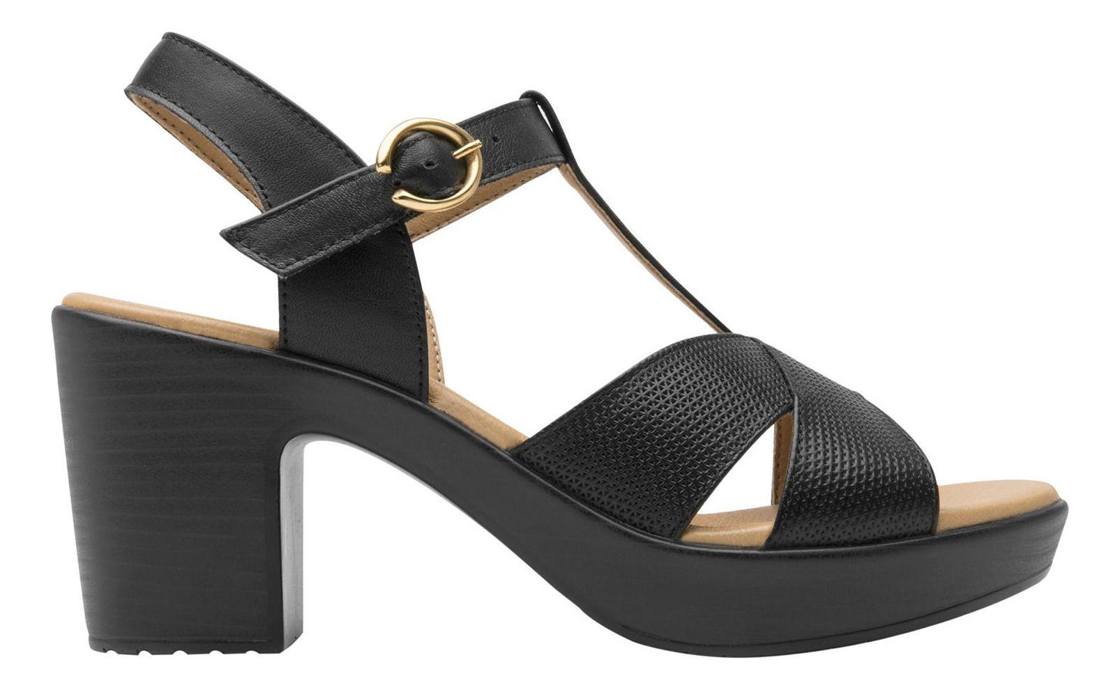 Sandalia Mujer Cuero Lory Negro Flexi-0