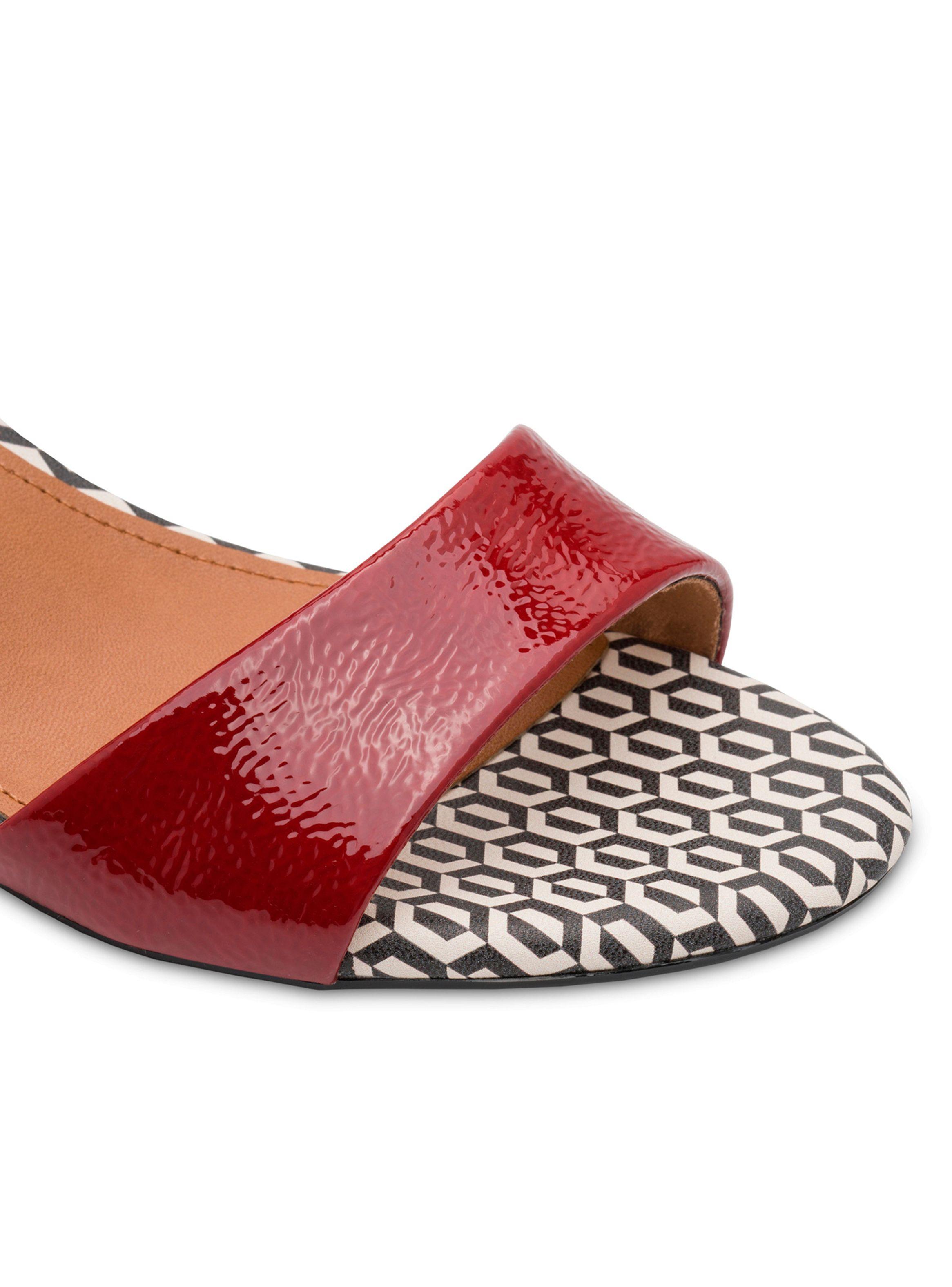 Sandalia Mujer 28249-42 Burdeo-2