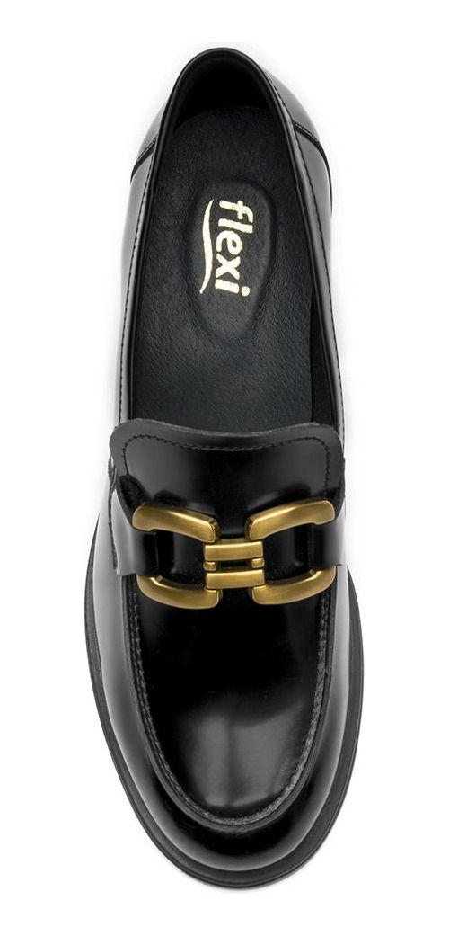 Zapato Mujer Cuero Neisi Negro Flexi-6