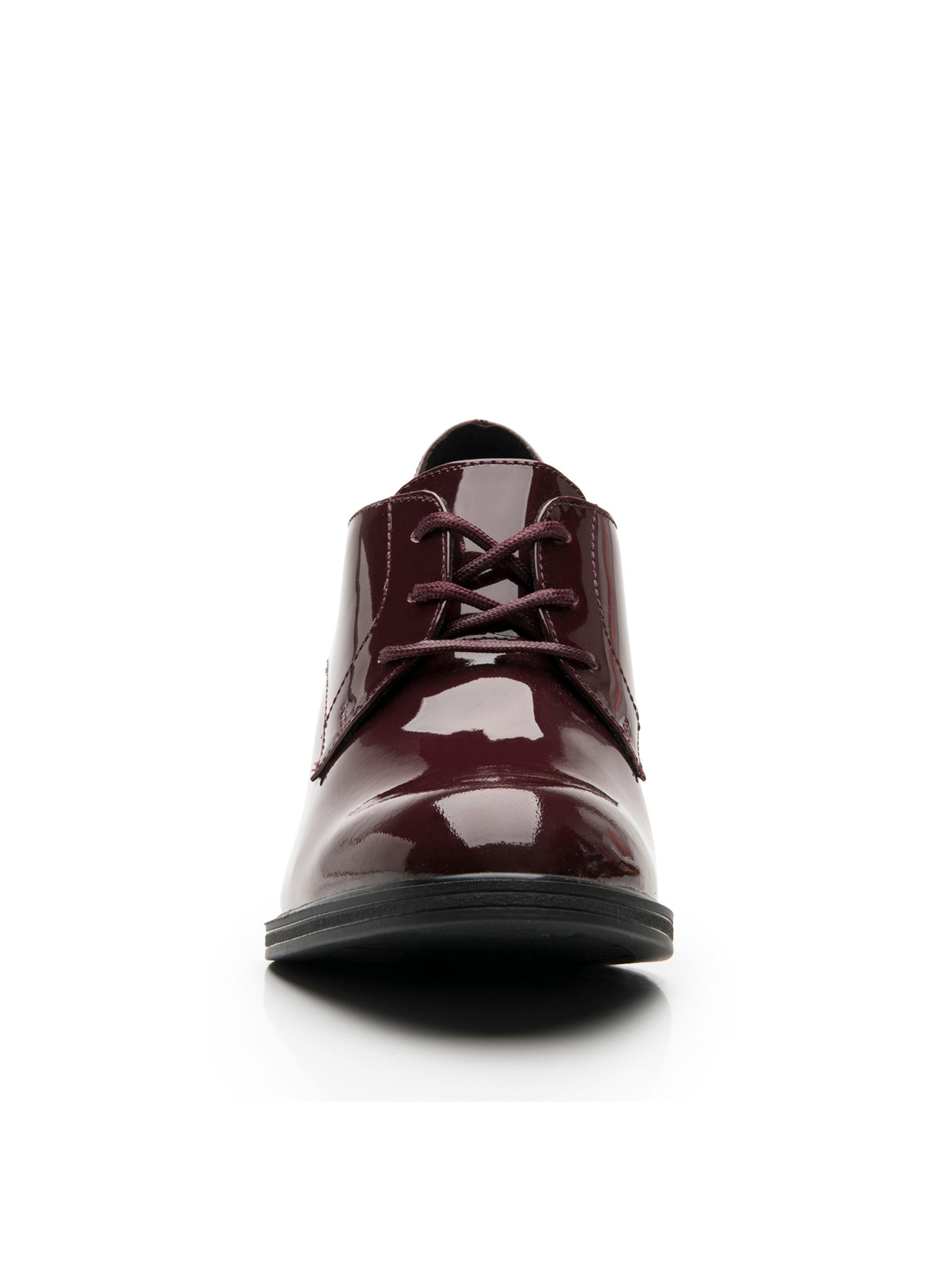 Bootie Mujer Mariela 130610 Burdeo Charol Flexi-3