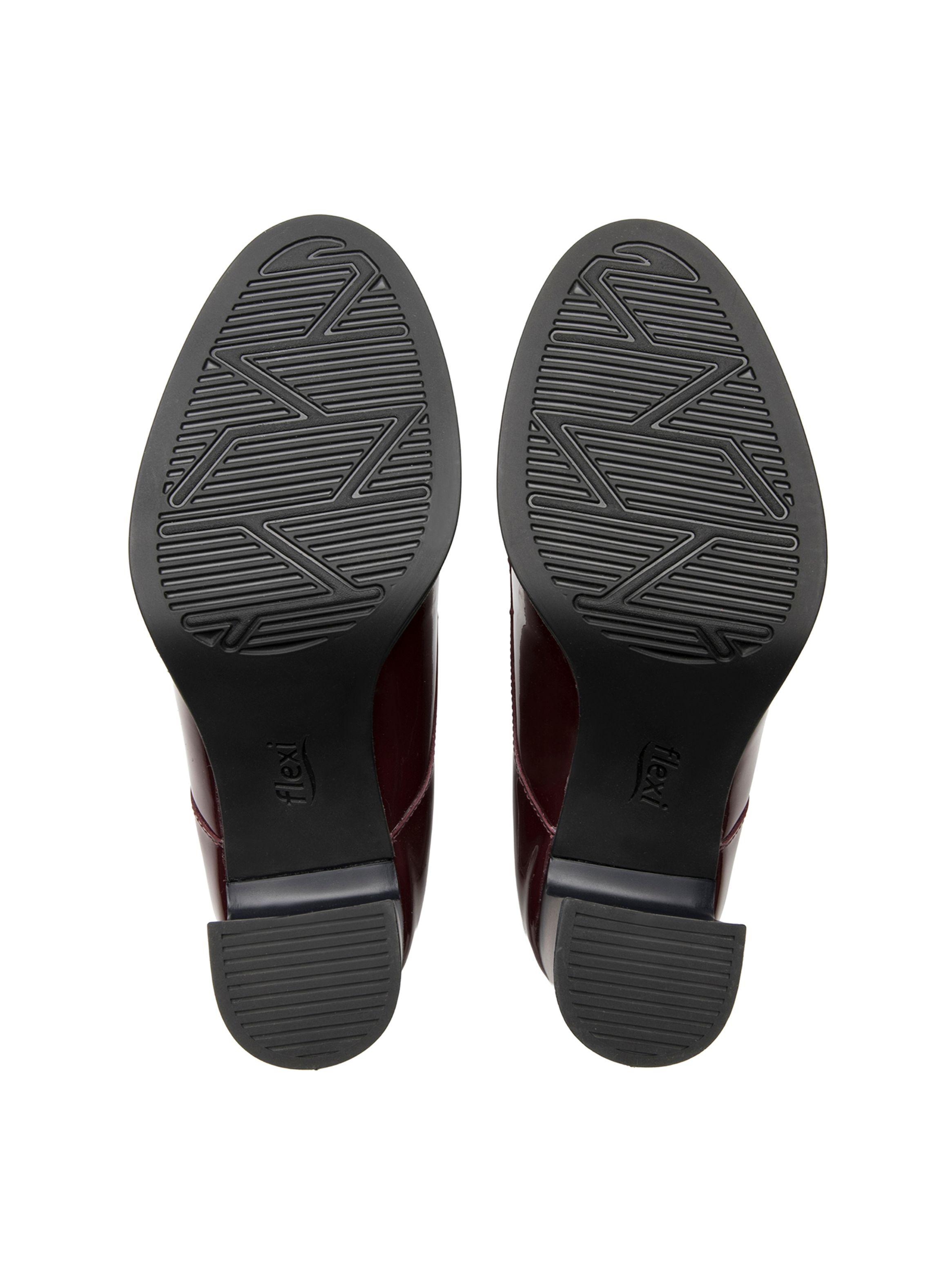 Bootie Mujer Mariela 130610 Burdeo Charol Flexi-6