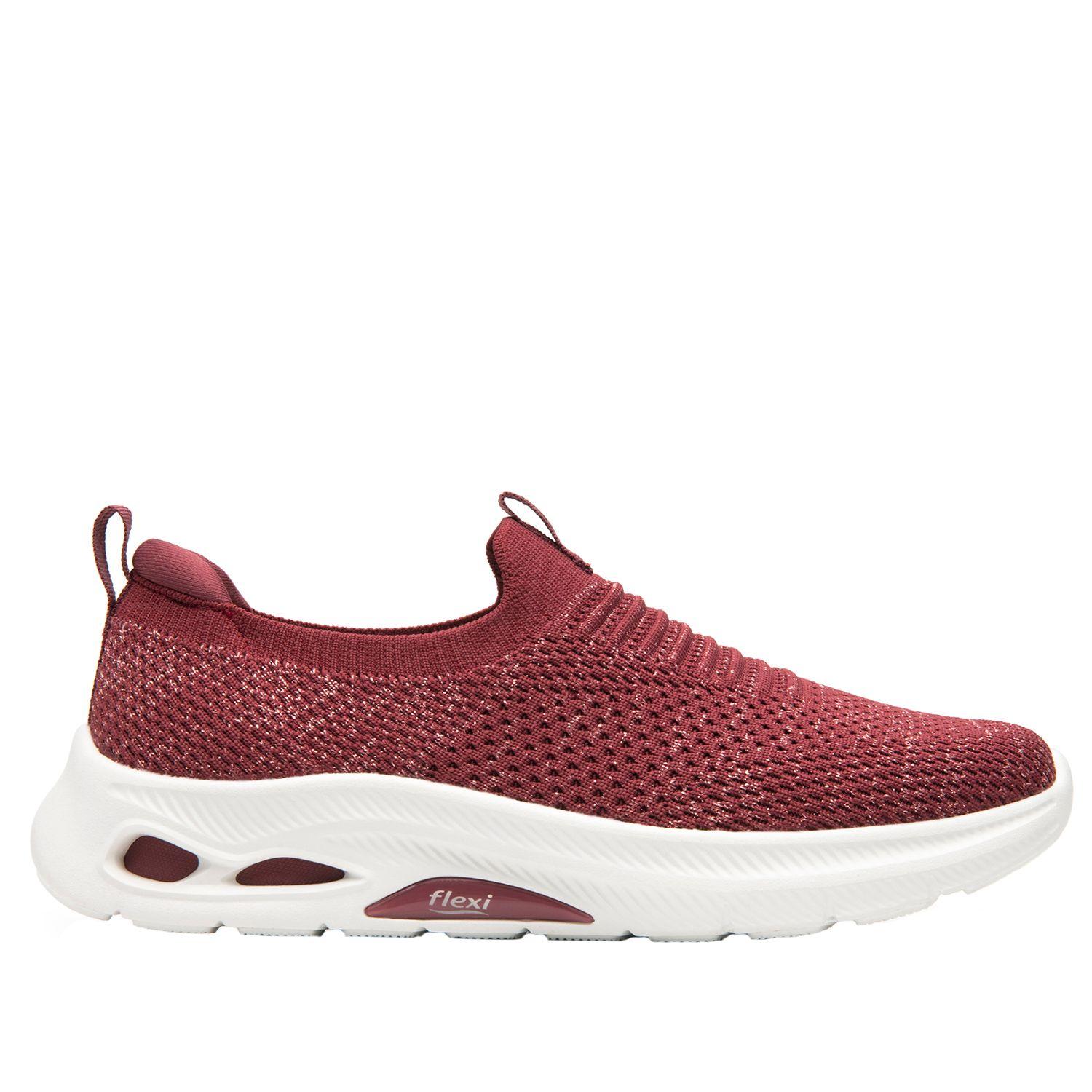 Zapatilla Mujer Brera 135201 Burgundy Flexi-0