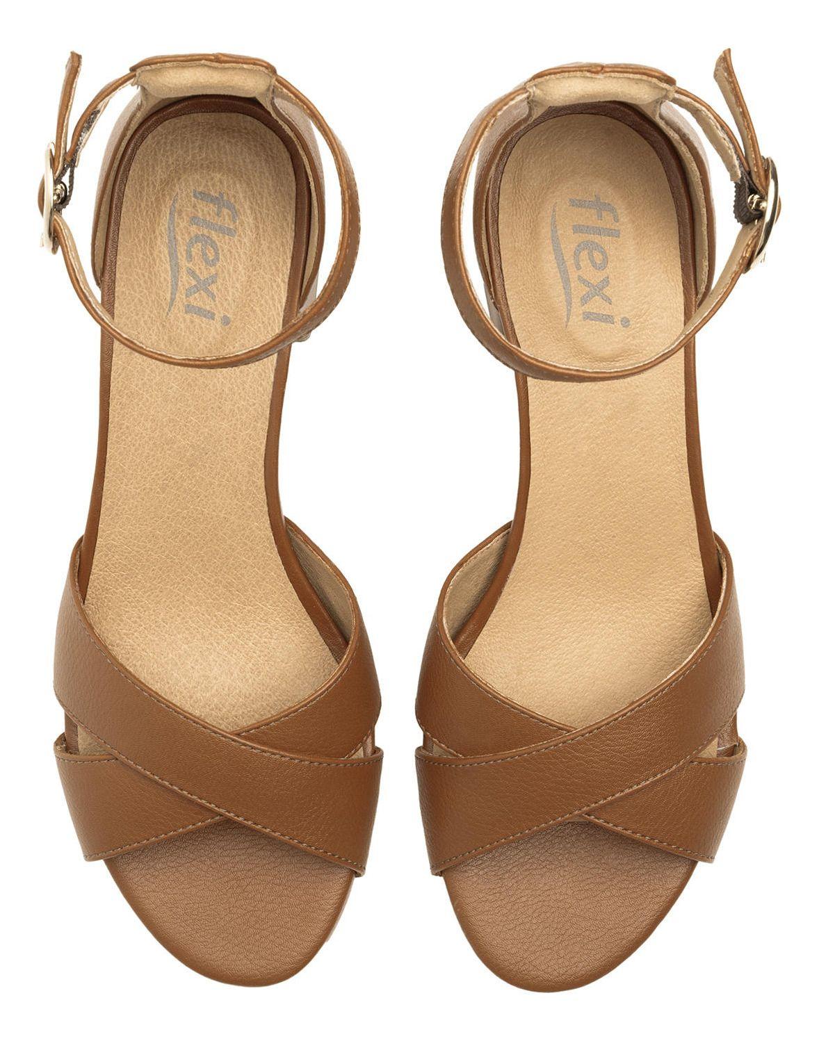 Sandalia Mujer Celine 106414 Café Flexi-5
