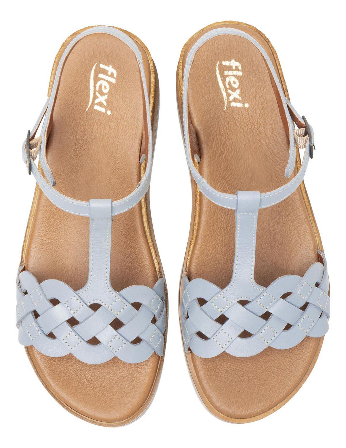 Sandalia Mujer Manaus 127703 Azul Flexi-6