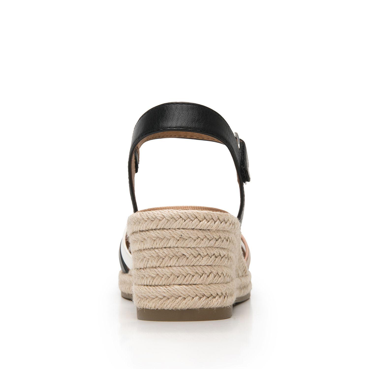 Sandalia Mujer Merida 135402 Negro Y Blanco Flexi-5
