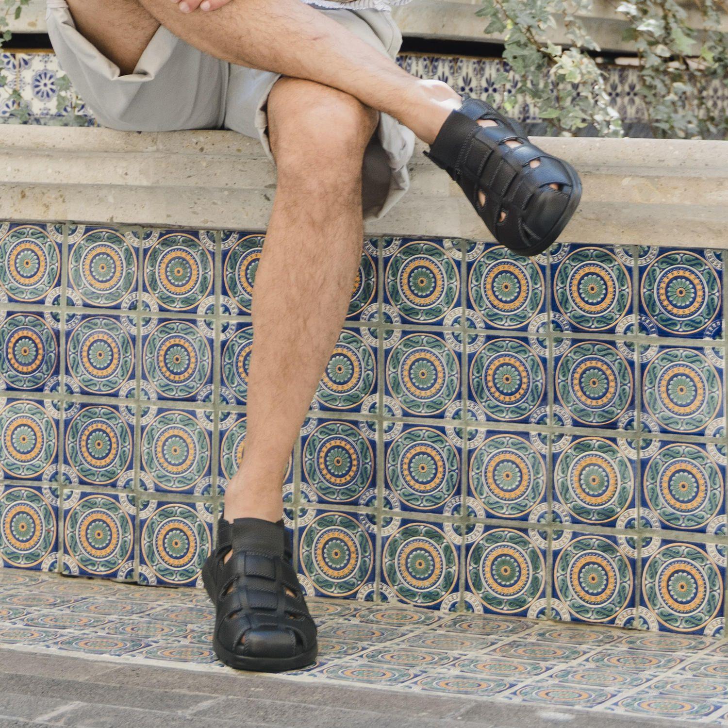 Sandalia Hombre Odin 400026 Negro Flexi-8