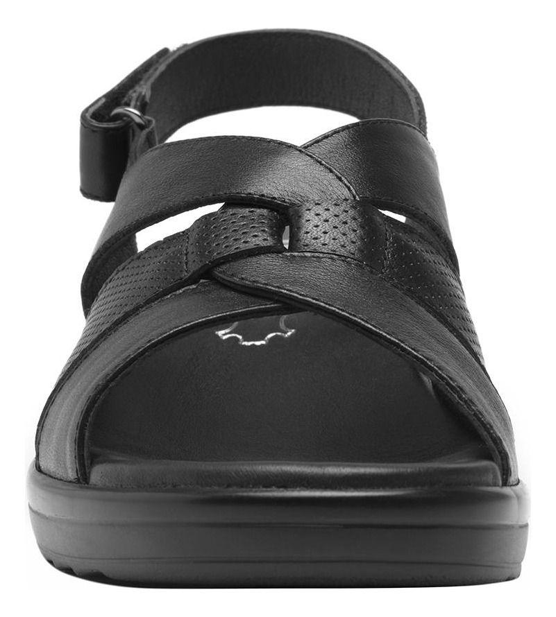 Sandalia Mujer Cuero Amapola Negro Flexi-6