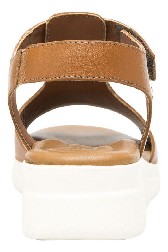 Sandalia Mujer Cuero Dariana Café Flexi-6