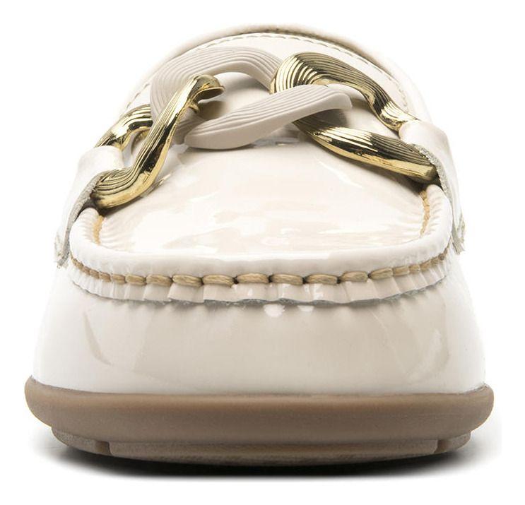 Mocasín Mujer Cuero Pamela 124304 Blanco Perla Flexi-4
