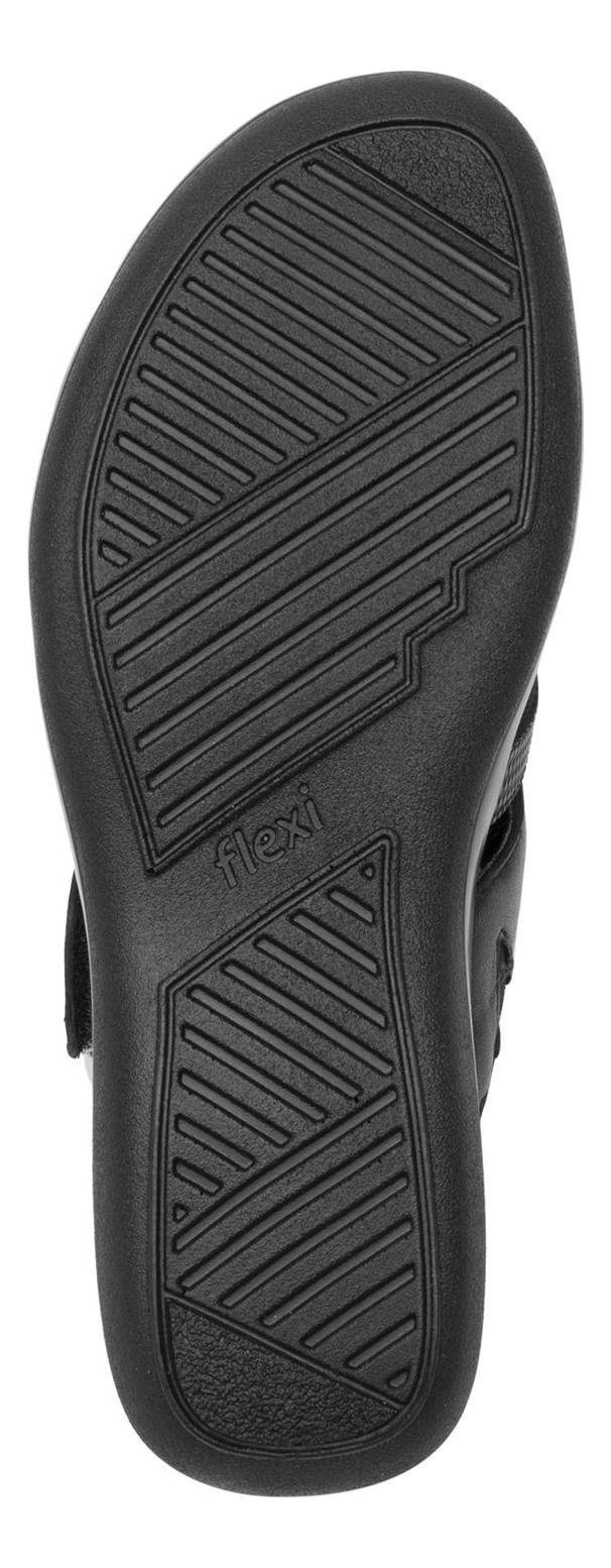 Sandalia Mujer Cuero Gaia Negro Flexi-6