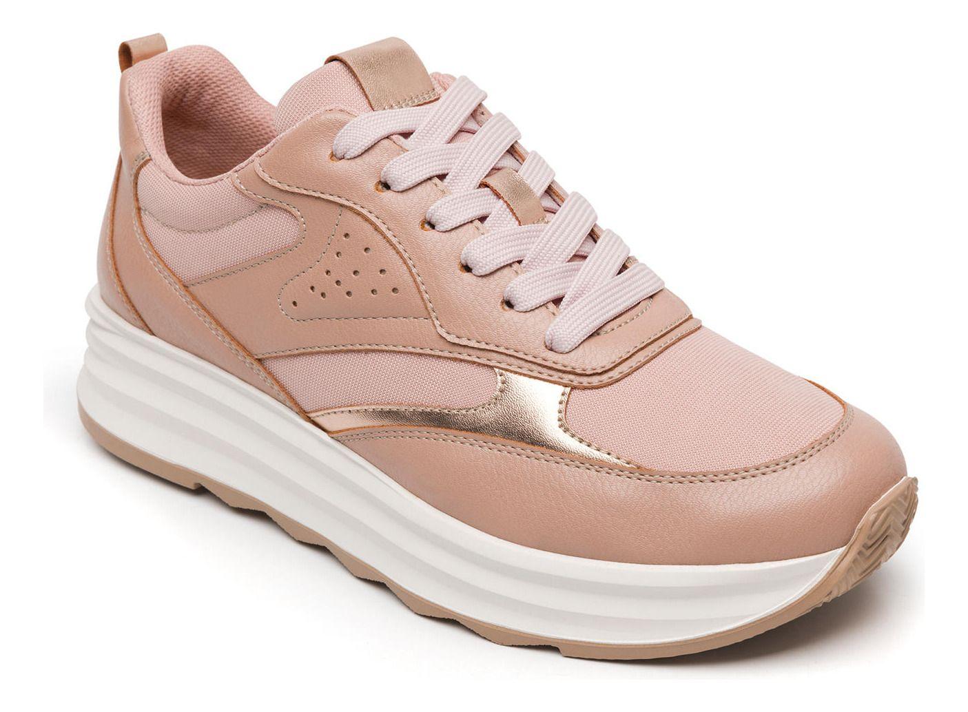 Zapatilla Mujer Nat 127102 Rosa Flexi-3