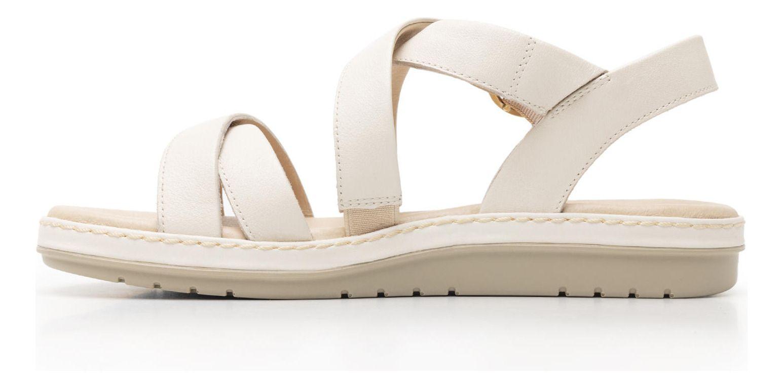 Sandalia Mujer Peonia 100227 Blanco Crema Flexi-3