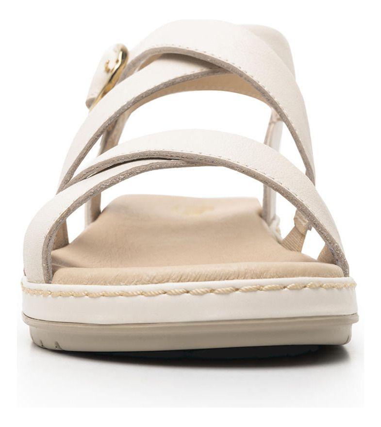 Sandalia Mujer Peonia 100227 Blanco Crema Flexi-4