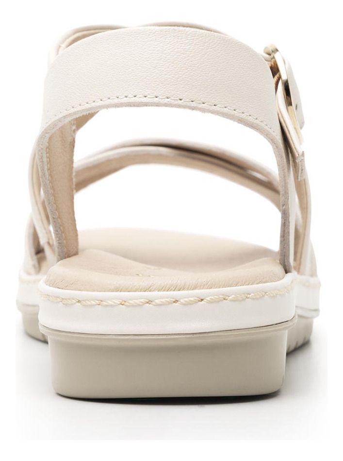 Sandalia Mujer Peonia 100227 Blanco Crema Flexi-7